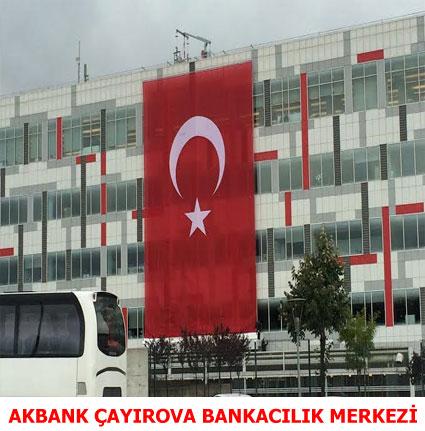 Akbank Çayırova Bankacılık Merkezi - Otomatik Motorlu Bayrak Sistemi