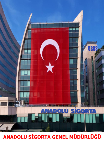 Anadolu Sigorta Genel Müdürlüğü Otomatik Motorlu Bayrak Poster Sistemi
