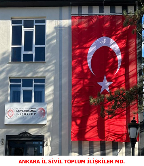 Ankara İl Sivil Toplum İlişkiler Müdürlüğü Otomatik Motorlu Bayrak Poster Sistemi