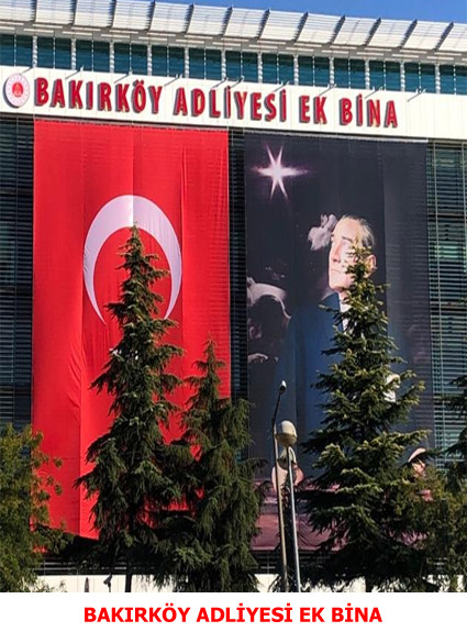 Bakırköy Adalet Sarayı Ek Bina  Otomatik Motorlu Bayrak Poster Sistemi