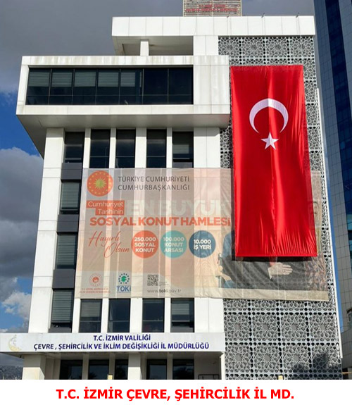 İzmir Çevre ve Şehircilik il Müdürlüğü Otomatik Motorlu Poster Sistemi