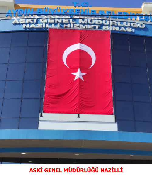 Aski Genel Müdürlüğü Nazilli Hizmet Binası Aydın - Otomatik Motorlu Bayrak Sistemi