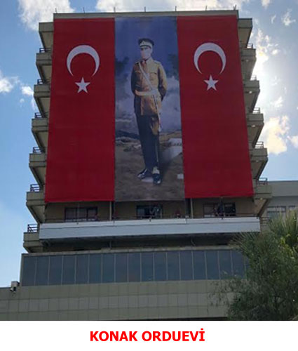 İzmir Konak Orduevi Otomatik Motorlu Bayrak Poster Sistemi