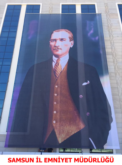 Samsun il Emniyet Müdürlüğü Otomatik Motorlu Atatürk Poster Sistemi